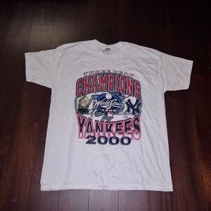 2000 New York Yankees World Series Champions Tshirt Sz XL
